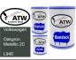 Preview: Volkswagen, Oakgrün Metallic 2C, L94E: 500ml Lackdose + 500ml Klarlack + 250ml Härter - Set, von ATW Autoteile West.